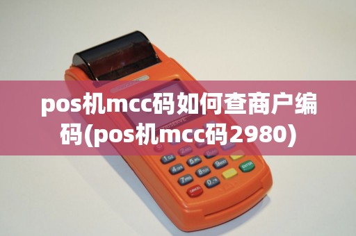 pos机mcc码如何查商户编码(pos机mcc码2980)