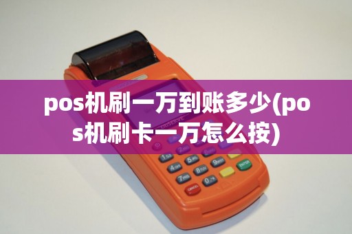 pos机刷一万到账多少(pos机刷卡一万怎么按)