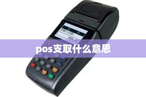 pos支取什么意思