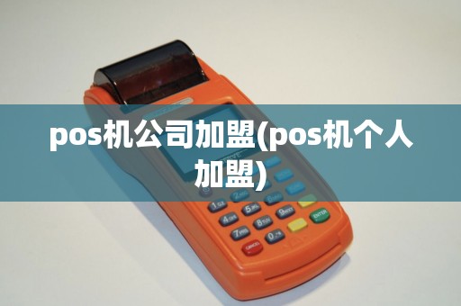 pos机公司加盟(pos机个人加盟)
