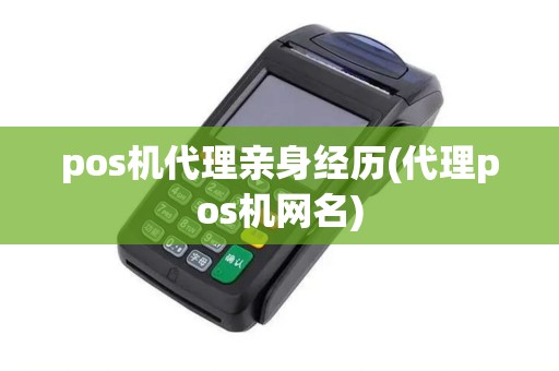 pos机代理亲身经历(代理pos机网名)