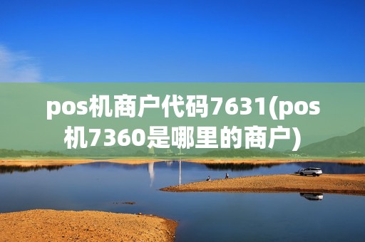 pos机商户代码7631(pos机7360是哪里的商户)
