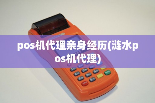pos机代理亲身经历(涟水pos机代理)