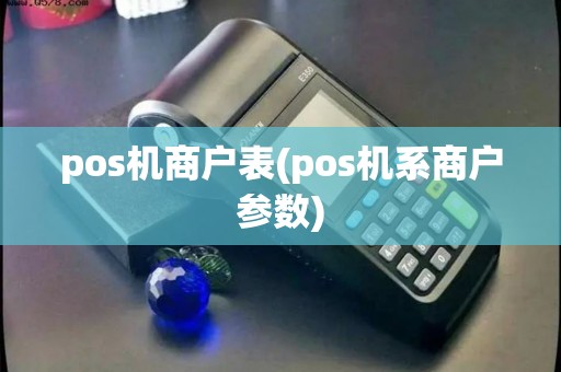 pos机商户表(pos机系商户参数)