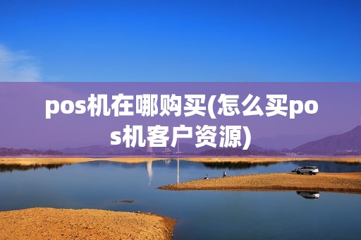 pos机在哪购买(怎么买pos机客户资源)