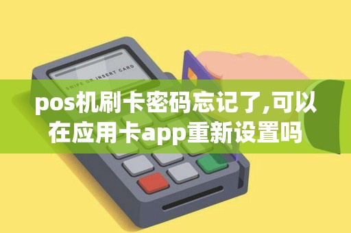 pos机刷卡密码忘记了,可以在应用卡app重新设置吗