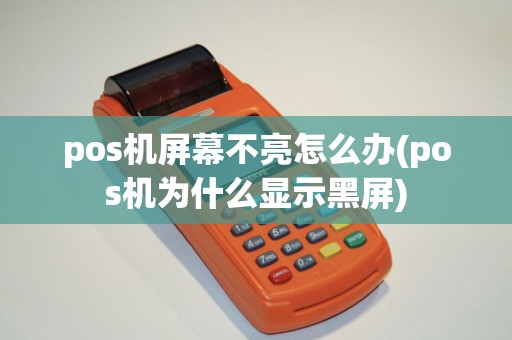 pos机屏幕不亮怎么办(pos机为什么显示黑屏)