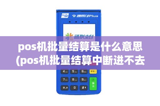 pos机批量结算是什么意思(pos机批量结算中断进不去)