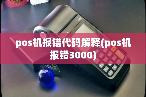 pos机报错代码解释(pos机报错3000)