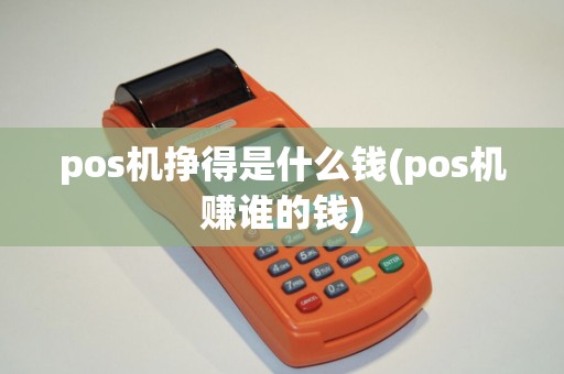 pos机挣得是什么钱(pos机赚谁的钱)