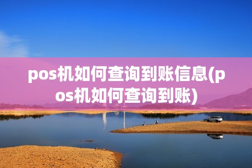 pos机如何查询到账信息(pos机如何查询到账)