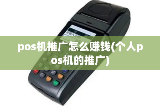 pos机推广怎么赚钱(个人pos机的推广)