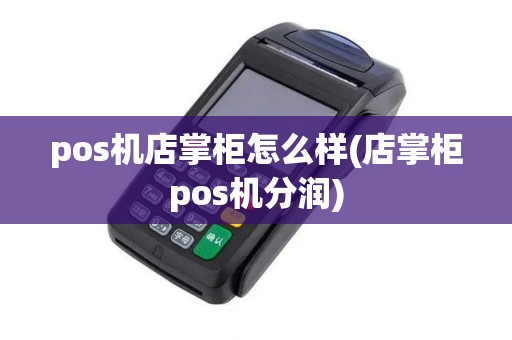 pos机店掌柜怎么样(店掌柜pos机分润)