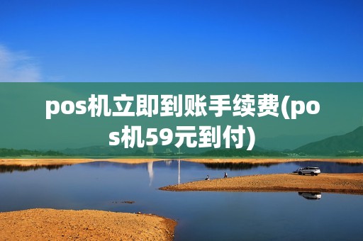 pos机立即到账手续费(pos机59元到付)