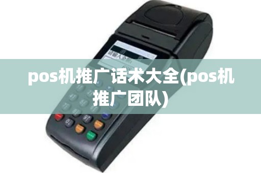 pos机推广话术大全(pos机推广团队)