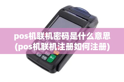 pos机联机密码是什么意思(pos机联机注册如何注册)