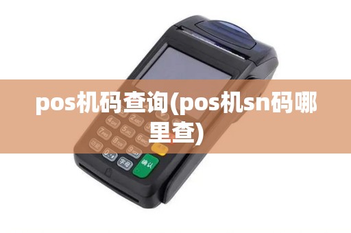 pos机码查询(pos机sn码哪里查)