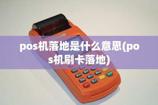 pos机落地是什么意思(pos机刷卡落地)