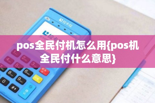 pos全民付机怎么用{pos机全民付什么意思}