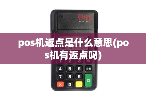 pos机返点是什么意思(pos机有返点吗)