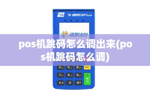 pos机跳码怎么调出来(pos机跳码怎么调)
