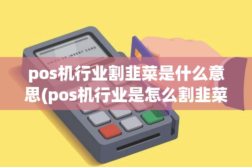 pos机行业割韭菜是什么意思(pos机行业是怎么割韭菜)