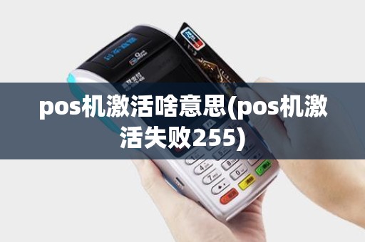 pos机激活啥意思(pos机激活失败255)