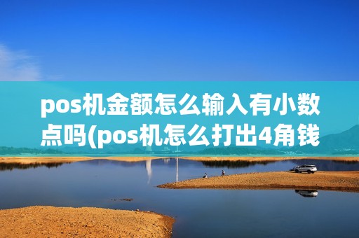 pos机金额怎么输入有小数点吗(pos机怎么打出4角钱)