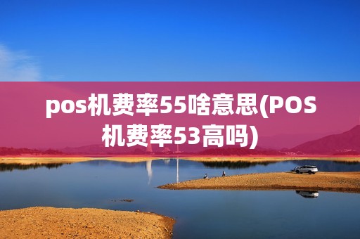pos机费率55啥意思(POS机费率53高吗)