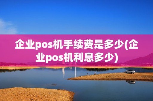 企业pos机手续费是多少(企业pos机利息多少)