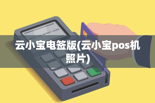 云小宝电签版(云小宝pos机照片)