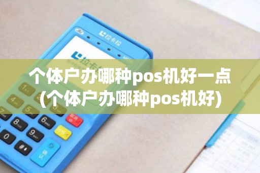 个体户办哪种pos机好一点(个体户办哪种pos机好)