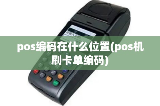 pos编码在什么位置(pos机刷卡单编码)