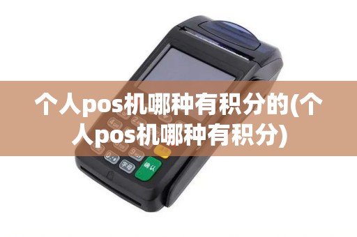 个人pos机哪种有积分的(个人pos机哪种有积分)