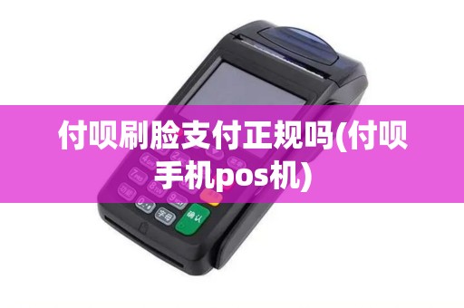 付呗刷脸支付正规吗(付呗手机pos机)