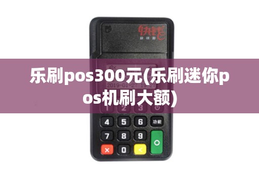 乐刷pos300元(乐刷迷你pos机刷大额)