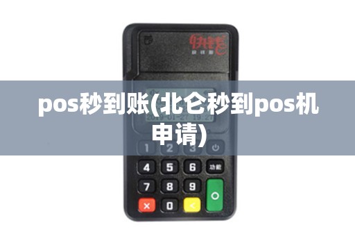 pos秒到账(北仑秒到pos机申请)