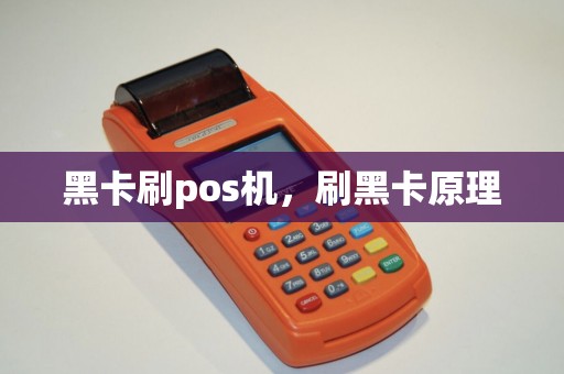黑卡刷pos机，刷黑卡原理