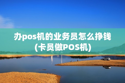 办pos机的业务员怎么挣钱(卡员做POS机)