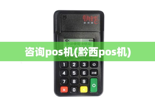 咨询pos机(黔西pos机)