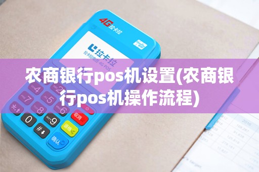 农商银行pos机设置(农商银行pos机操作流程)