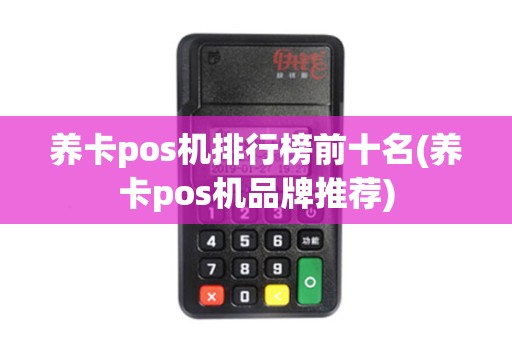 养卡pos机排行榜前十名(养卡pos机品牌推荐)